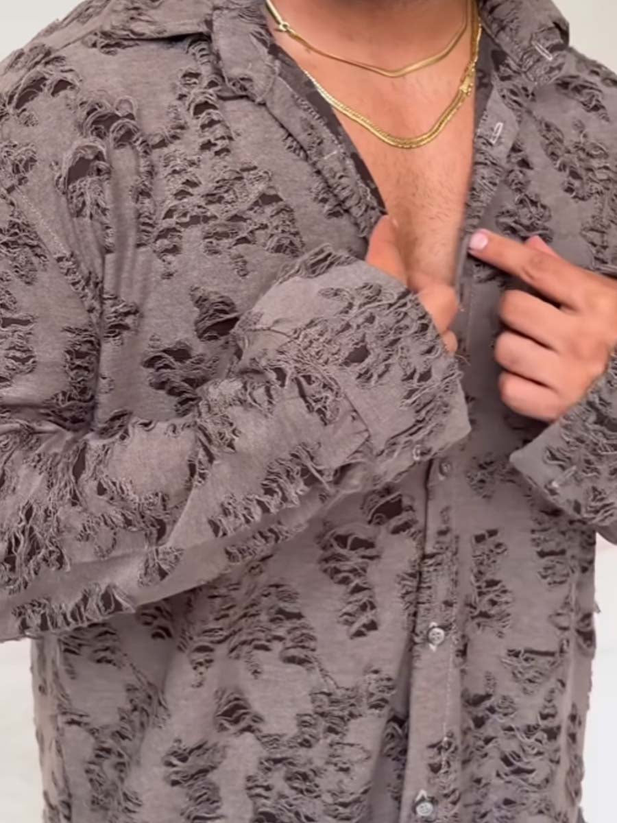 Men's Distressed Shirt