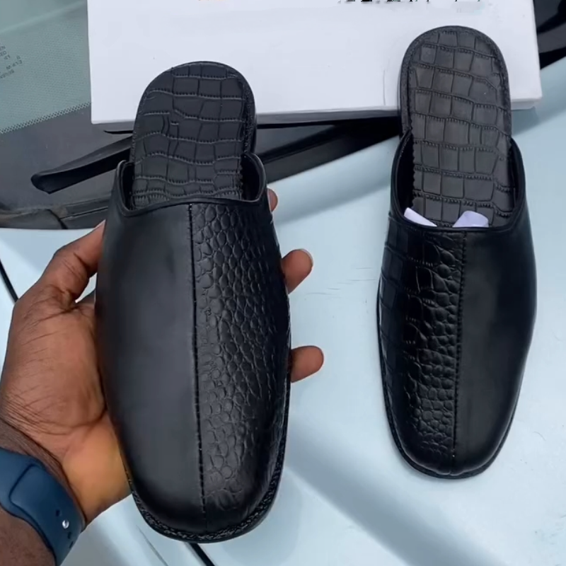 Handmade Crocodile Half Slippers