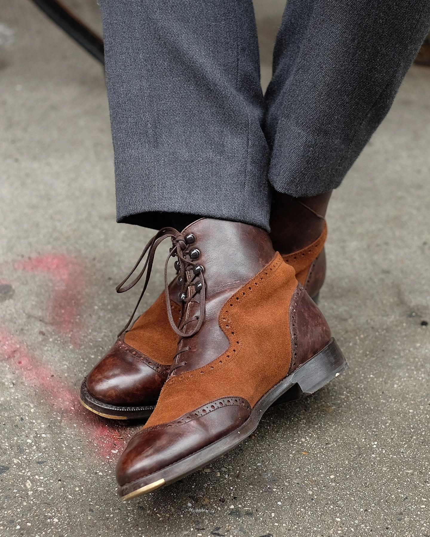 Vintage Carved Leather Boots