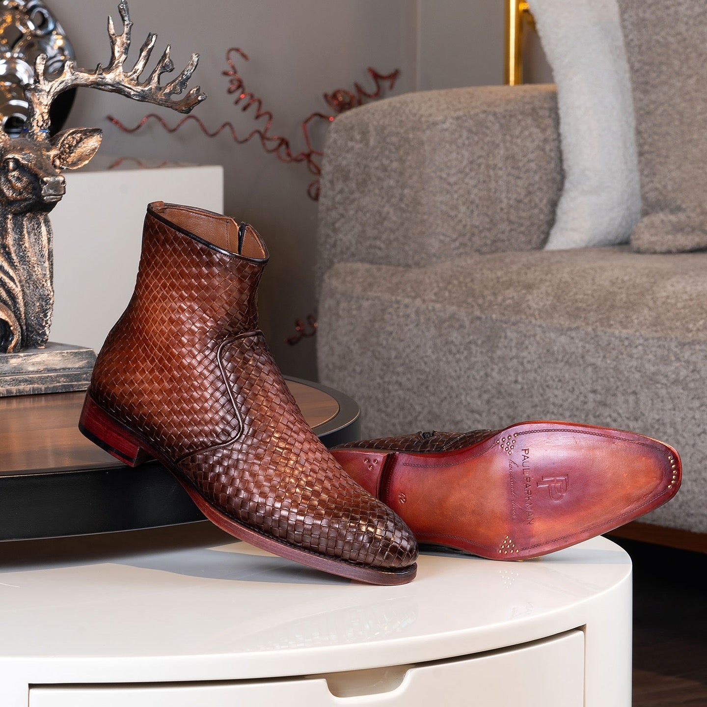 Handmade Knitted Men's Boots: