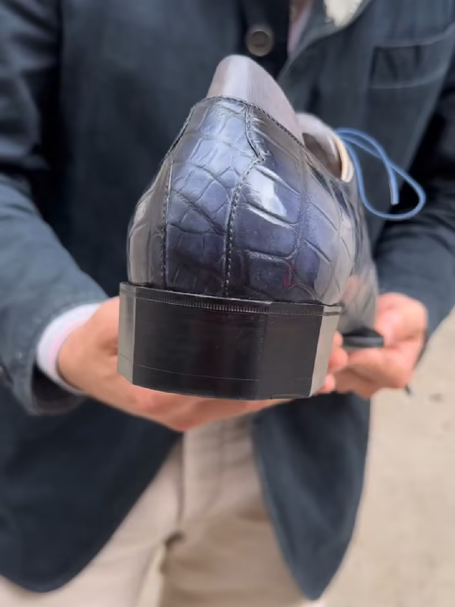 Crocodile Men's Formal Gray Oxfords