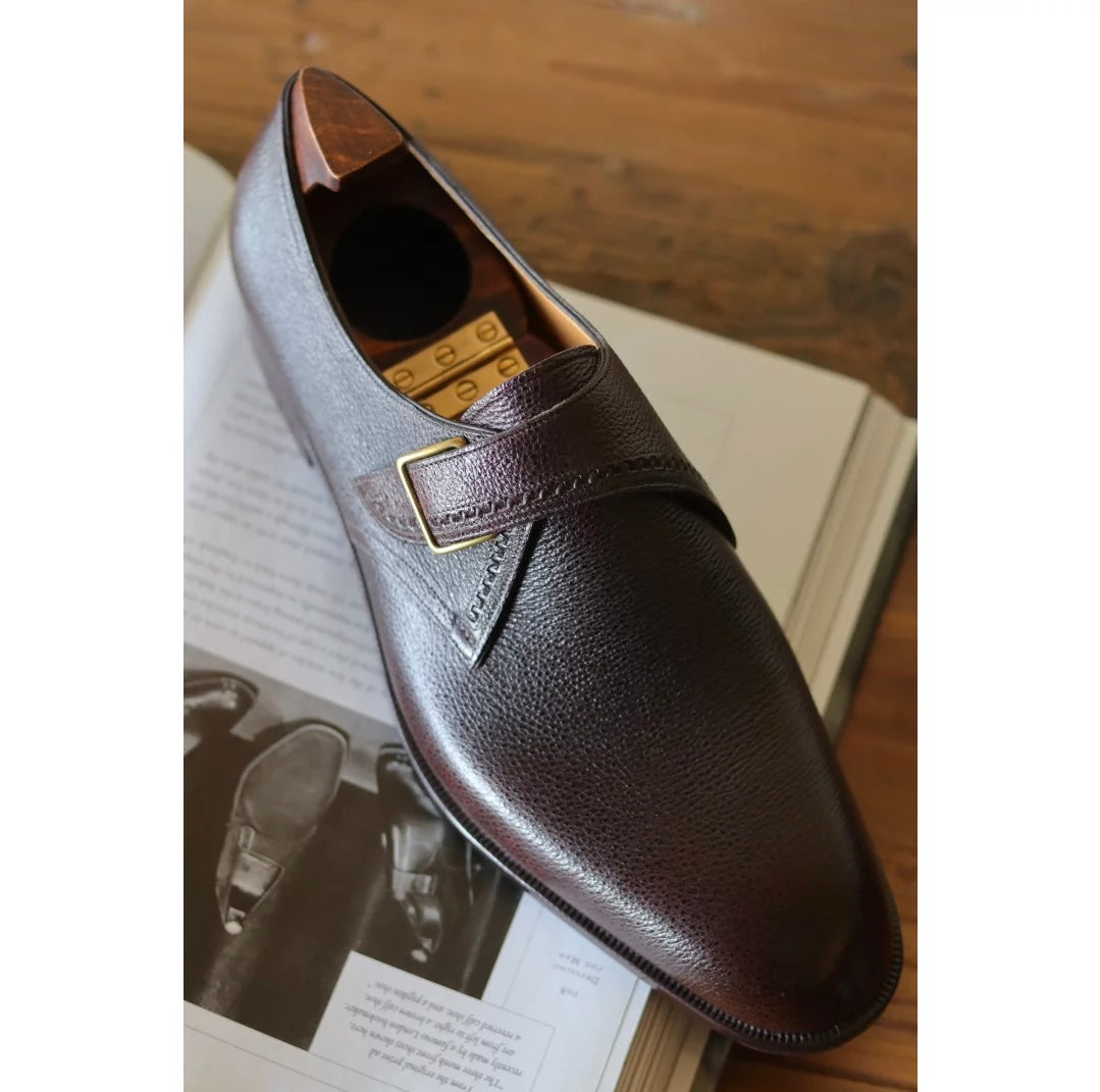 Men's Square Toe Single Buckle munk shoes