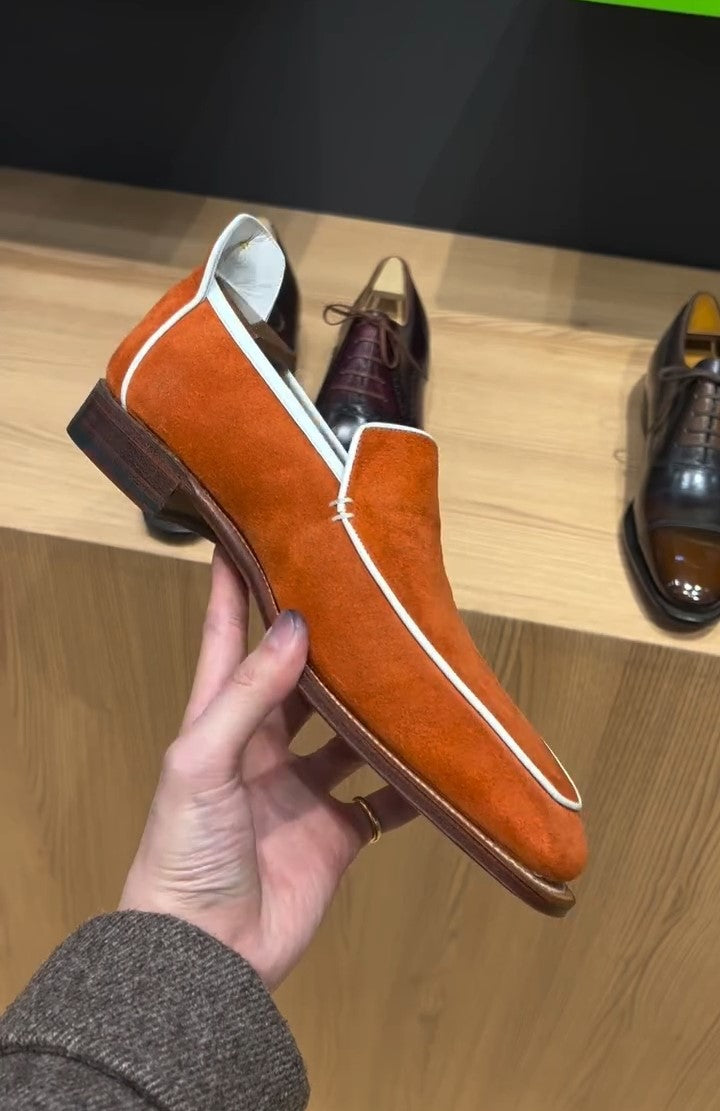 Saffron Suede Loafers