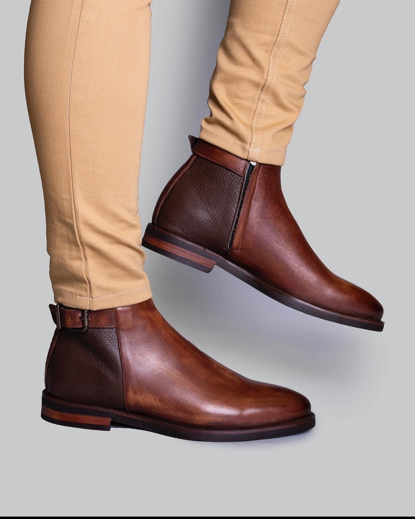 Buckle Chelsea Boots