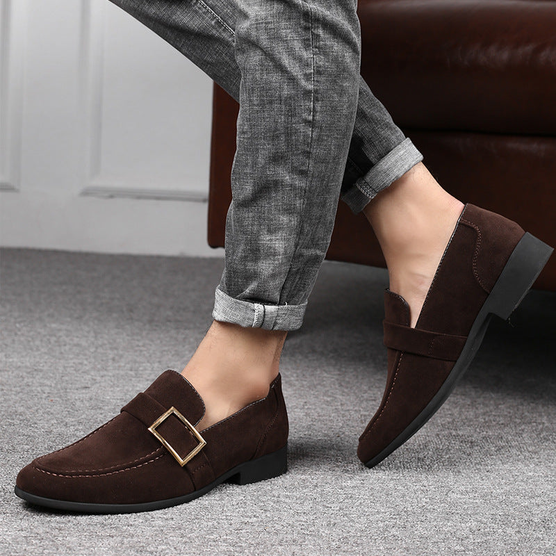 Men's Frosted Suede Loafers