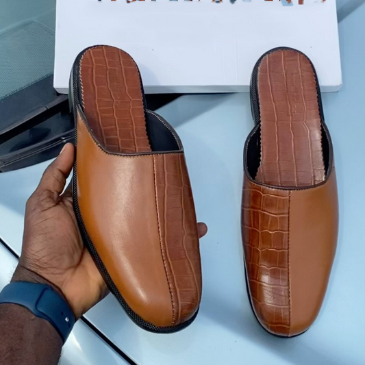 Handmade Crocodile Half Slippers
