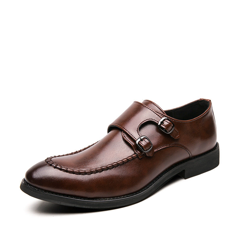 Men's Buckle-up Business Monk Shoes