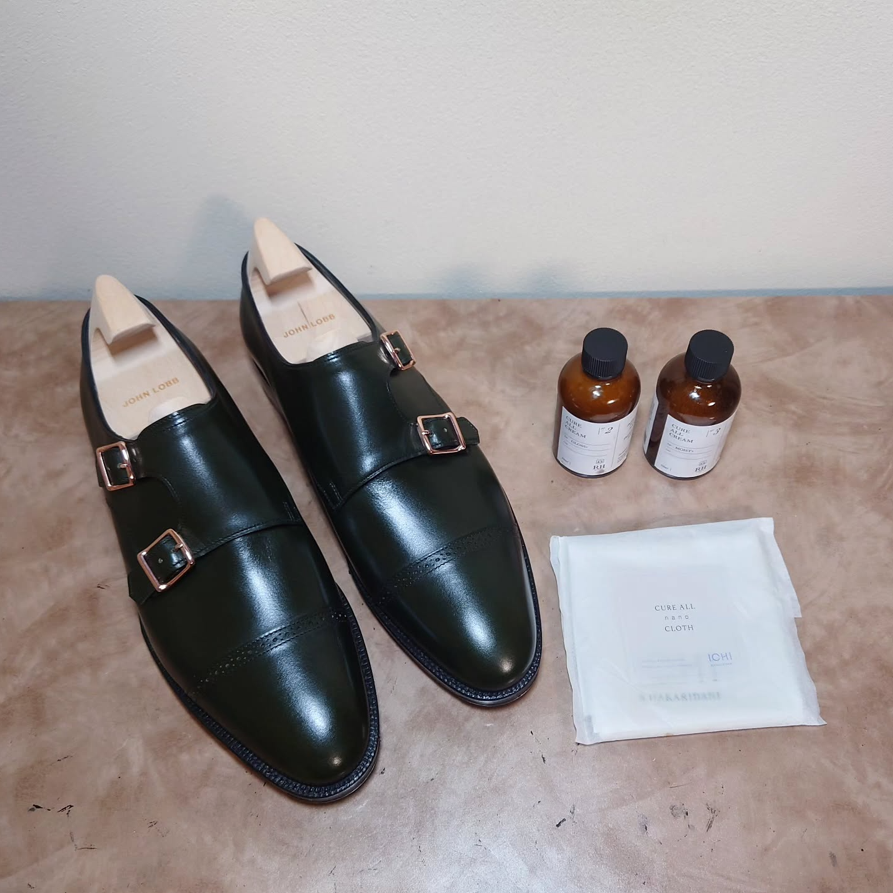 Pointed Toe Double Buckle Monk Shoes