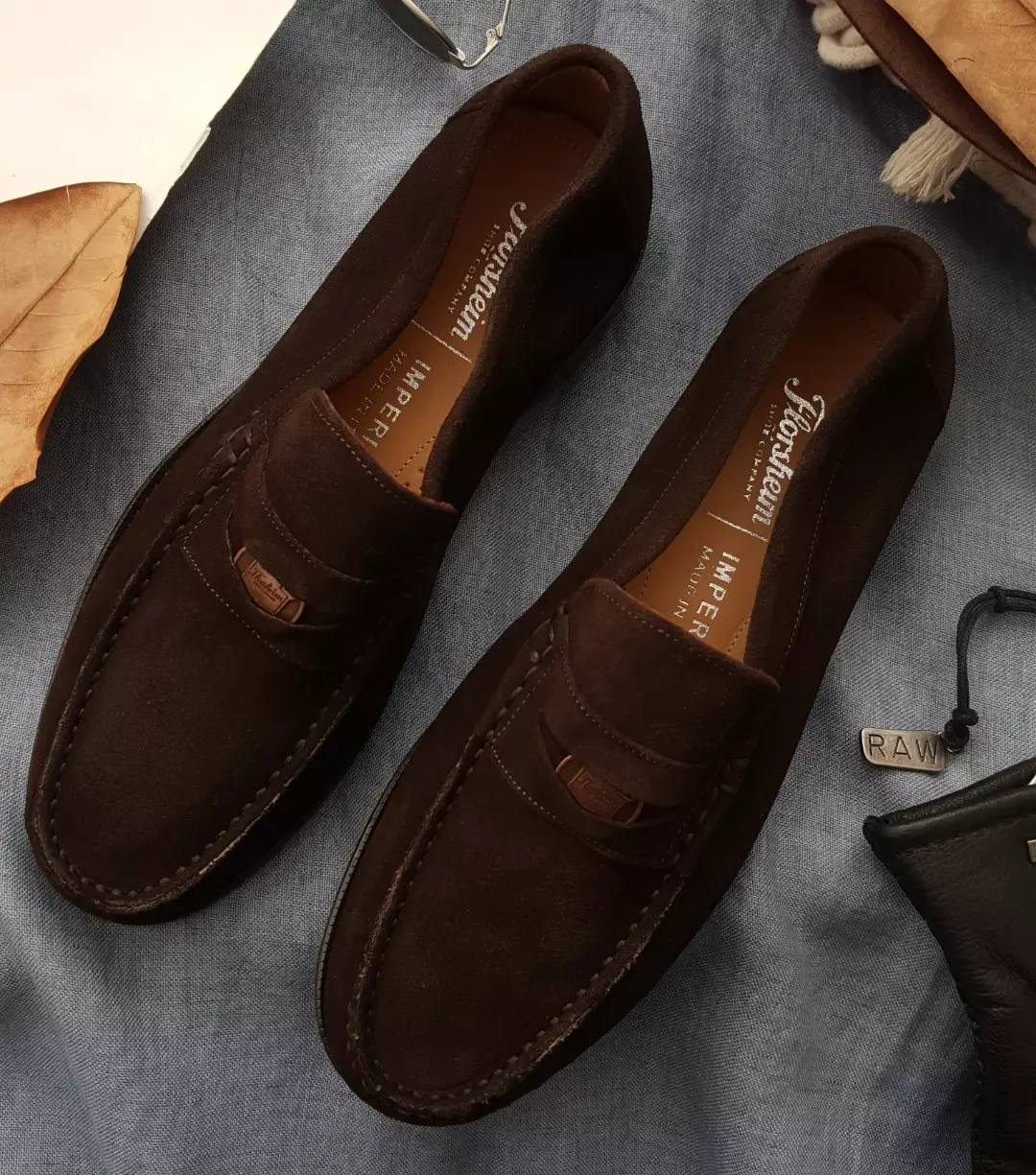 Men's Handmade Suede Loafers