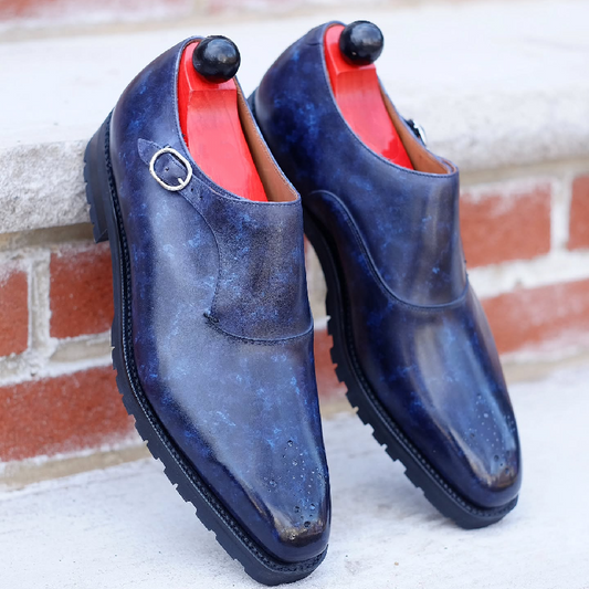 Navy Blue Formal Dress Monks