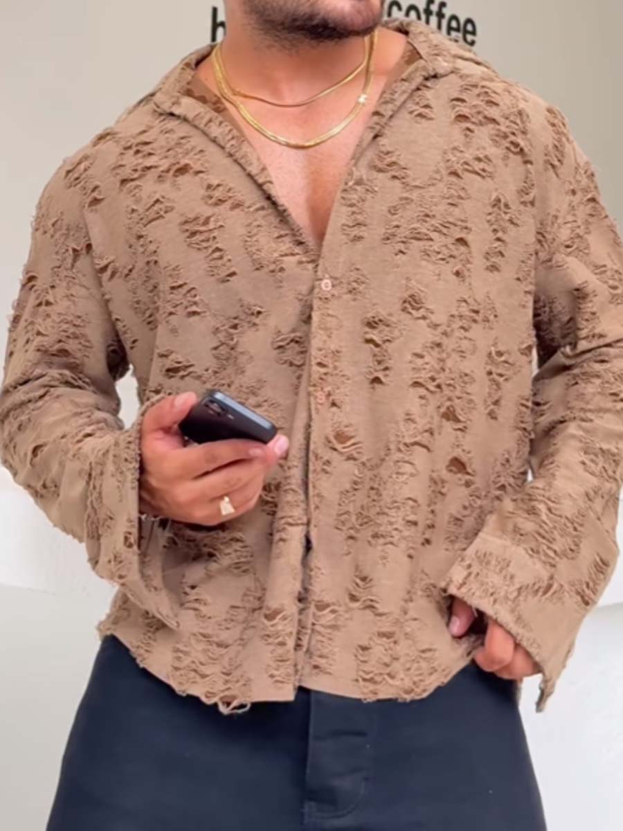 Men's Distressed Shirt
