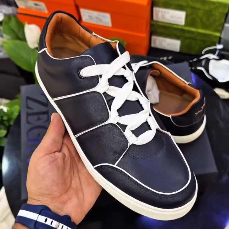 Men's Casual Leather Board Shoes