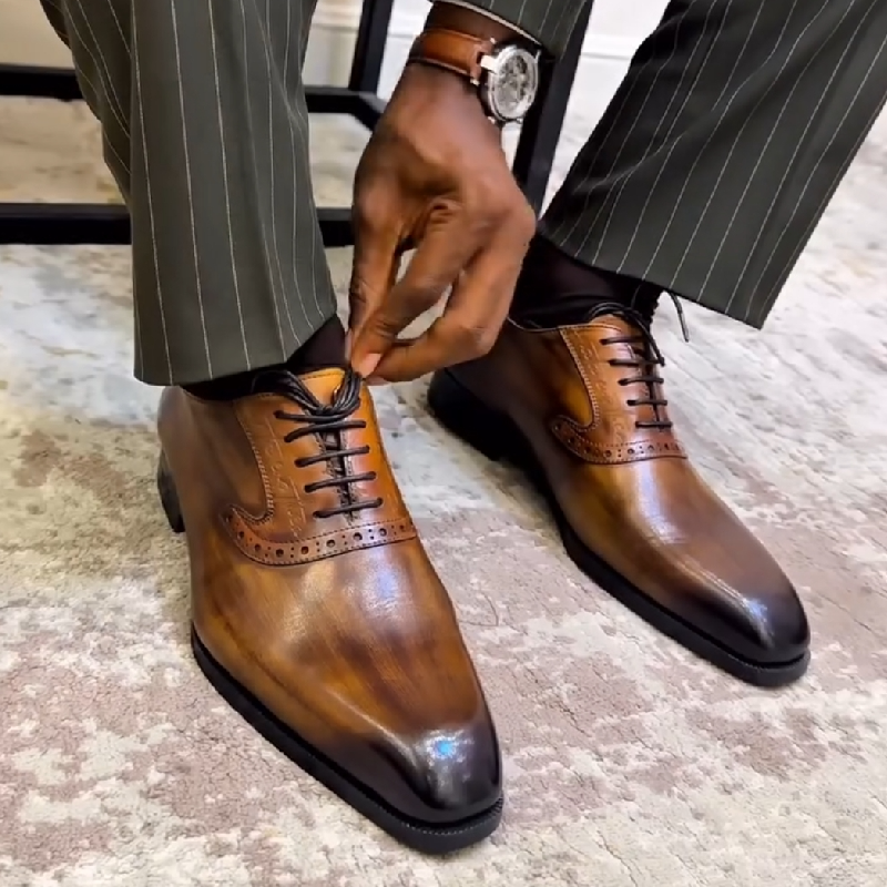 Handmade Luxury Formal Dress Oxford Shoes