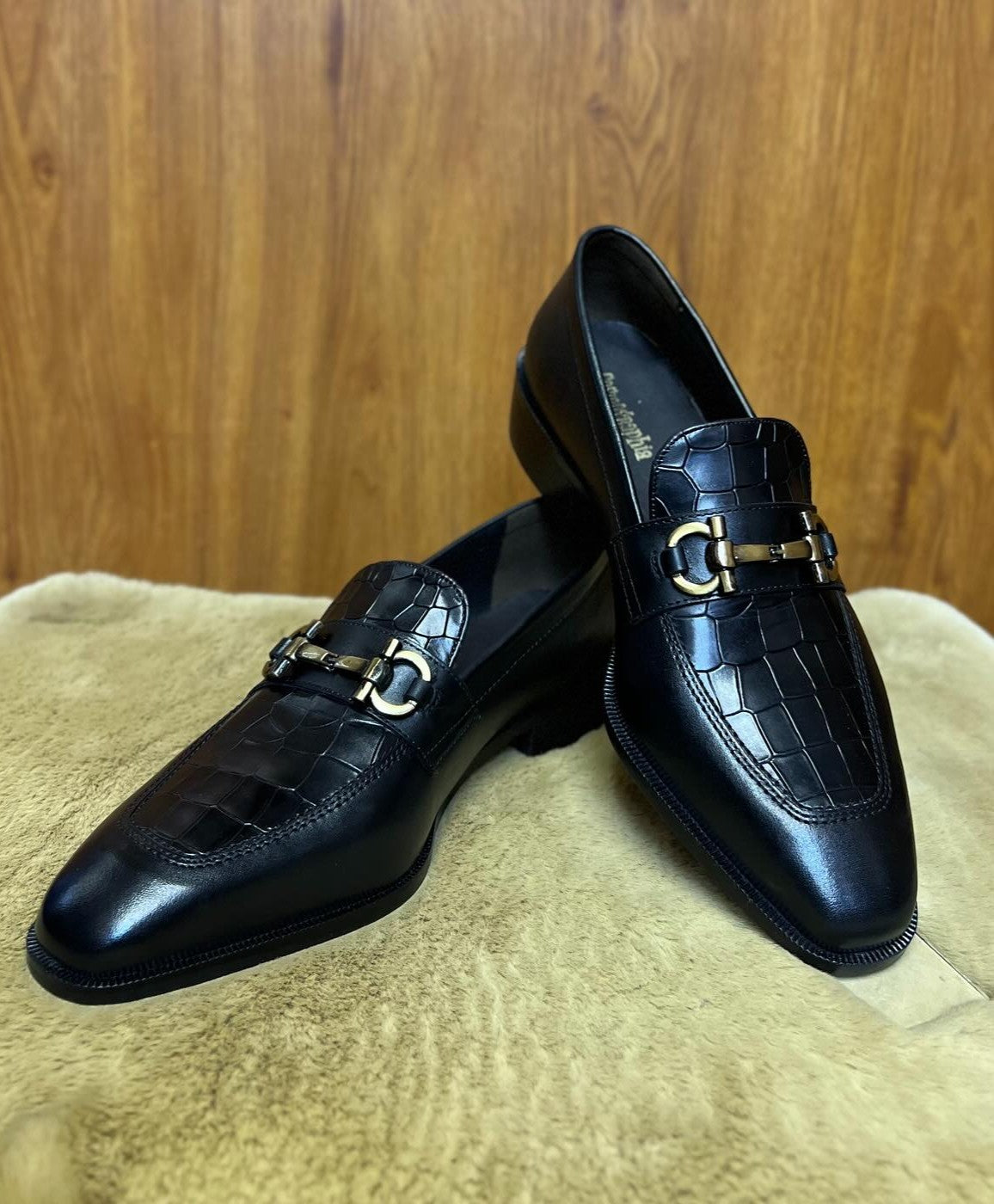 Handmade British Crocodile Loafers