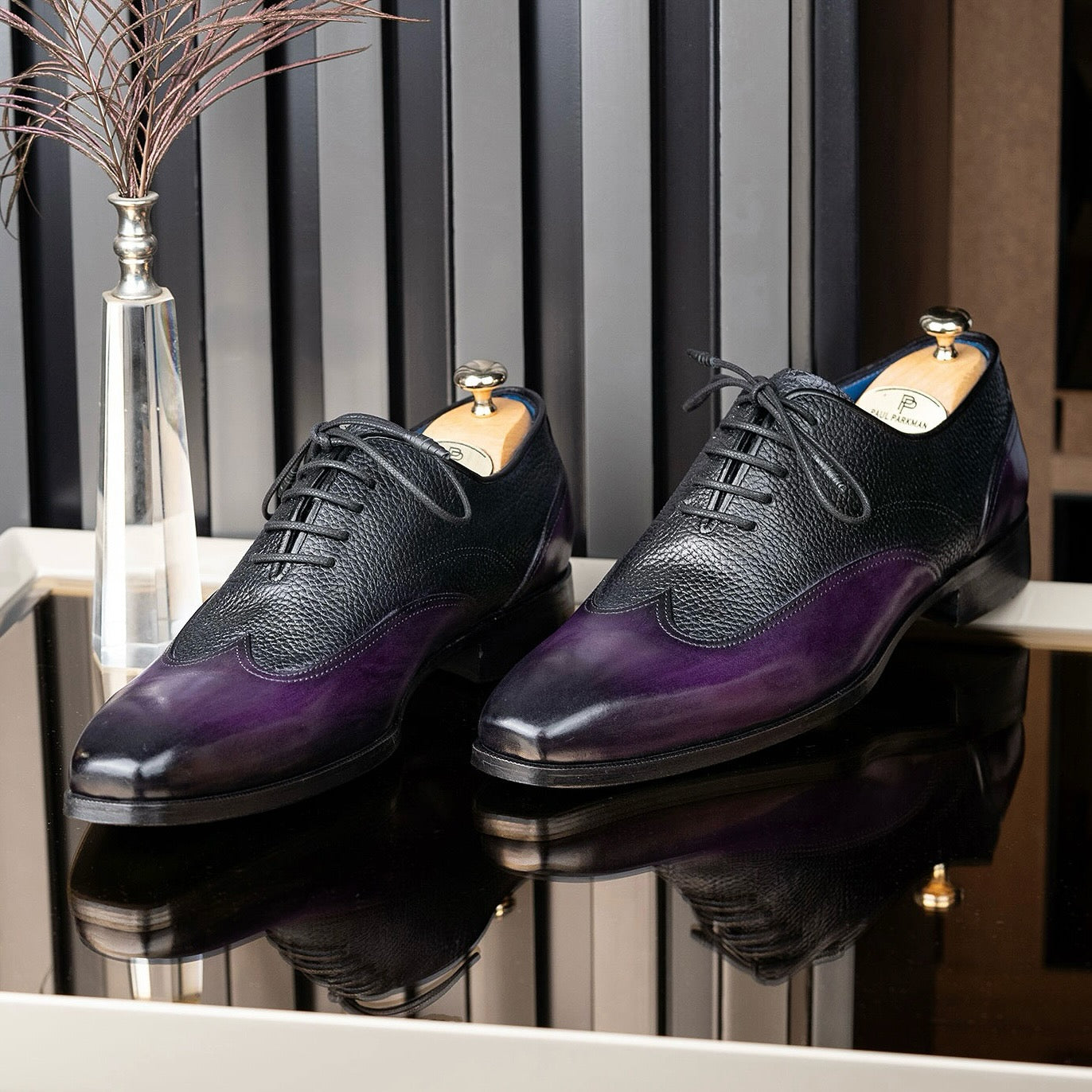 Design Patchwork Leather Men's Shoes