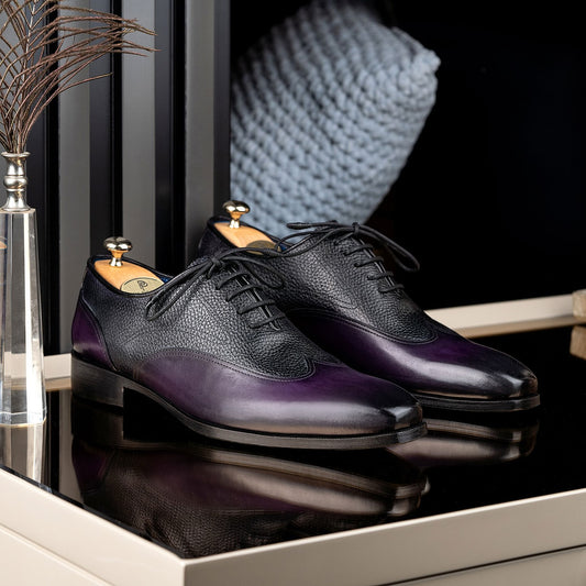 Design Patchwork Leather Men's Shoes