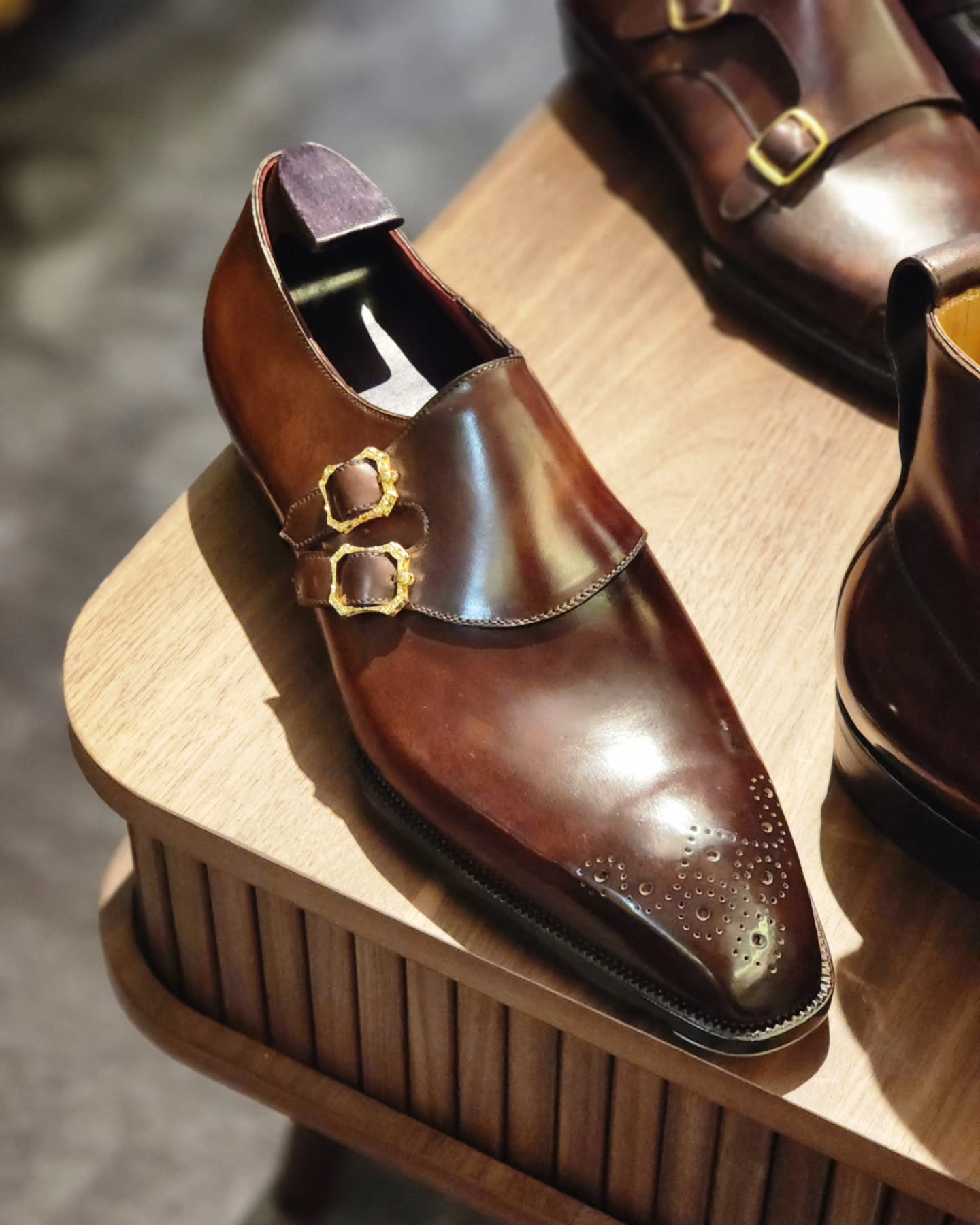 Vintage Men's Double Buckle Monks