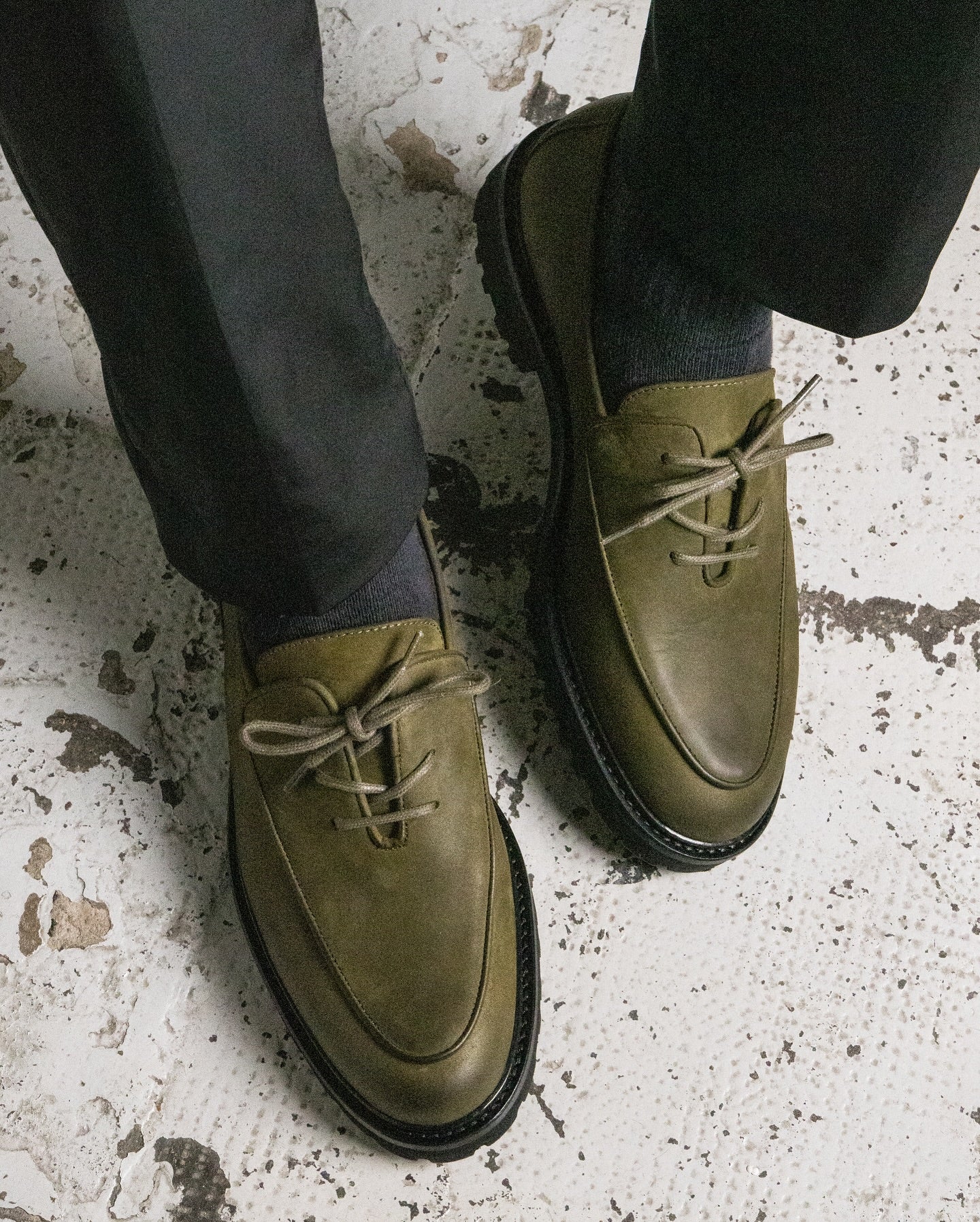 Suede Thick Sole Louboutin Shoes