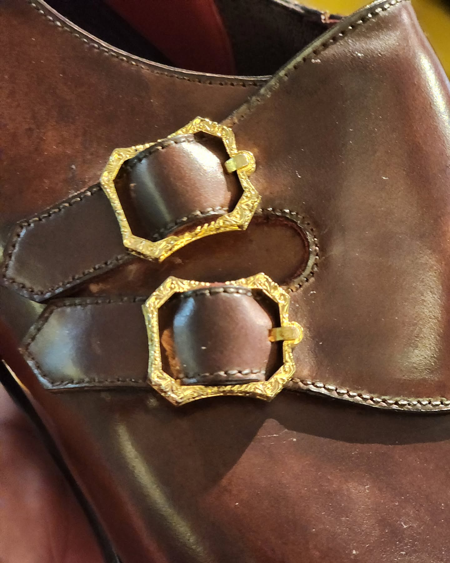 Vintage Men's Double Buckle Monks