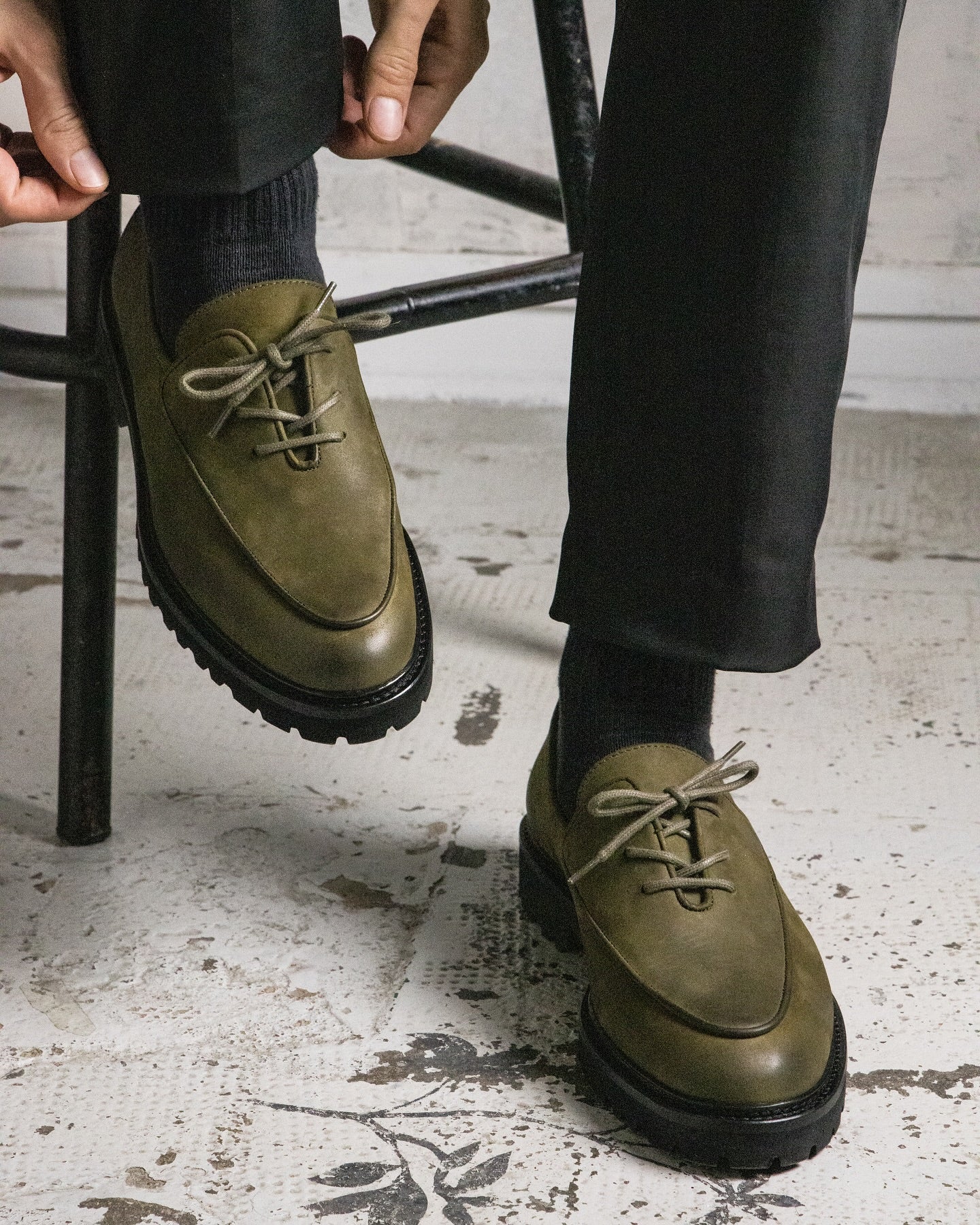 Suede Thick Sole Louboutin Shoes