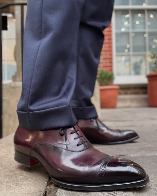 Classic Men's Leather Lace-Up Oxfords