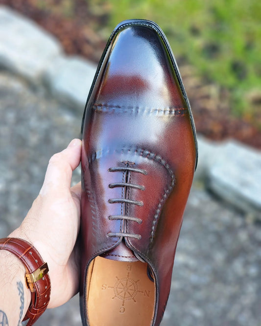 Classic Triple Toe Brown Oxfords