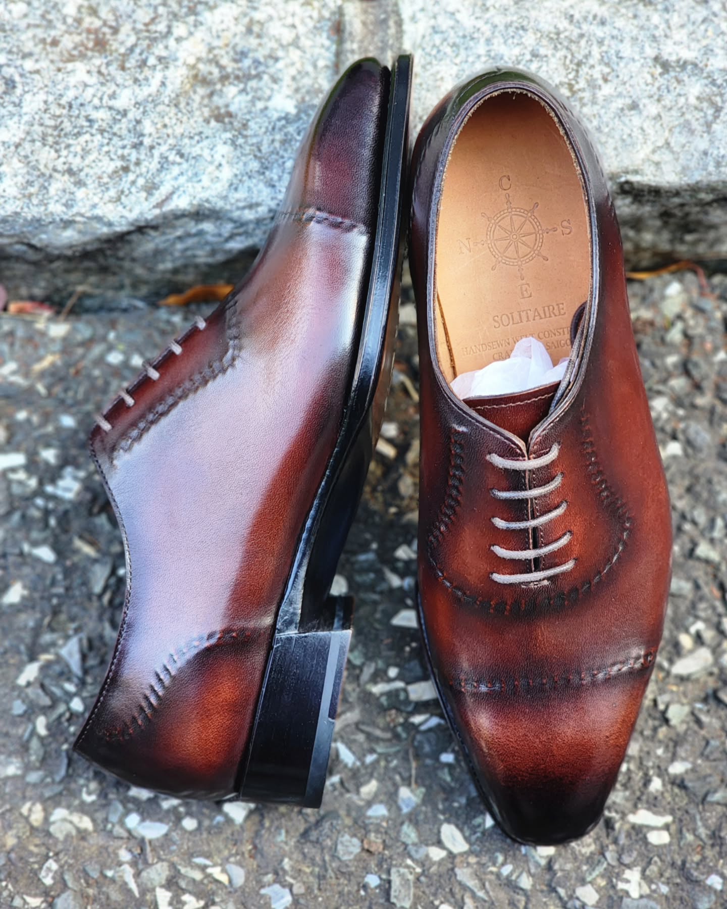 Classic Triple Toe Brown Oxfords