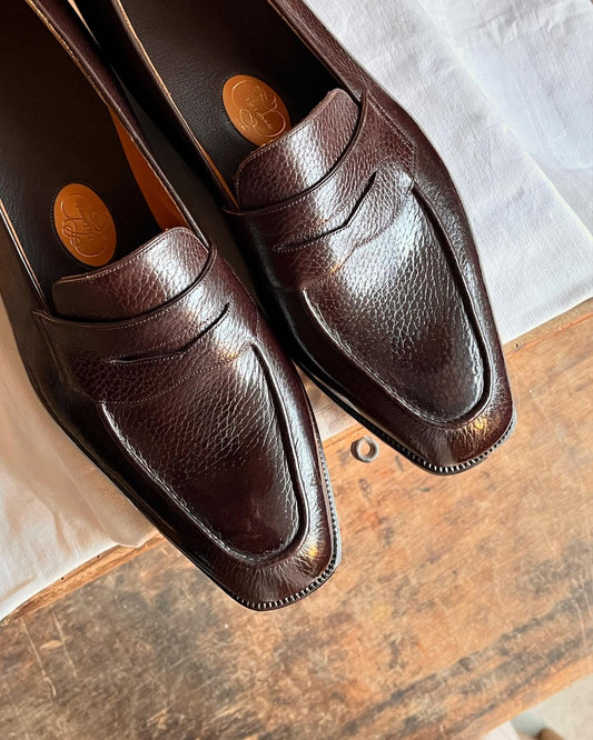 Men's Embossed Leather Loafers