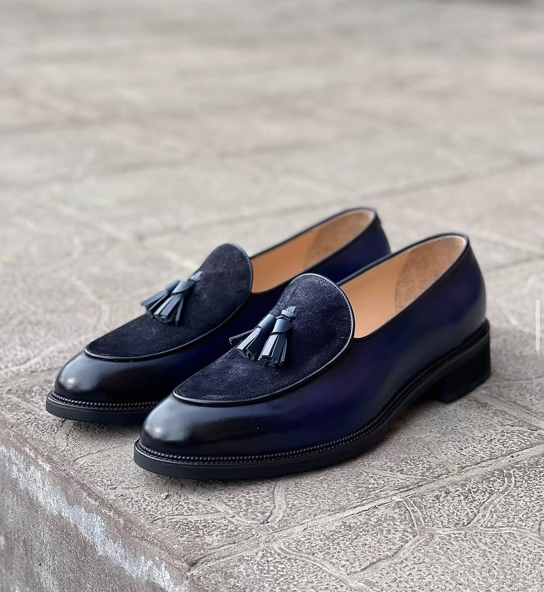 Suede Tassel Loafers