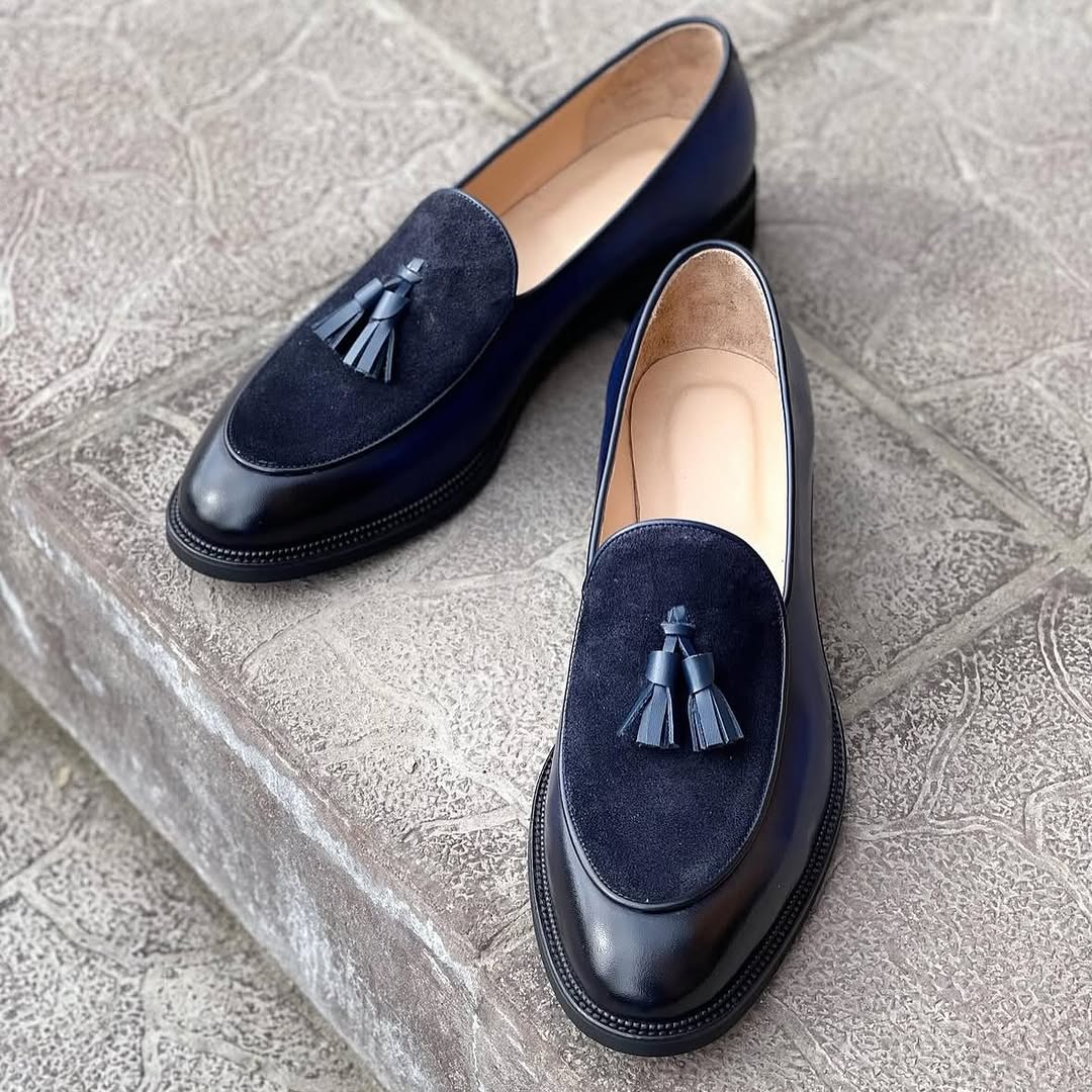 Suede Tassel Loafers