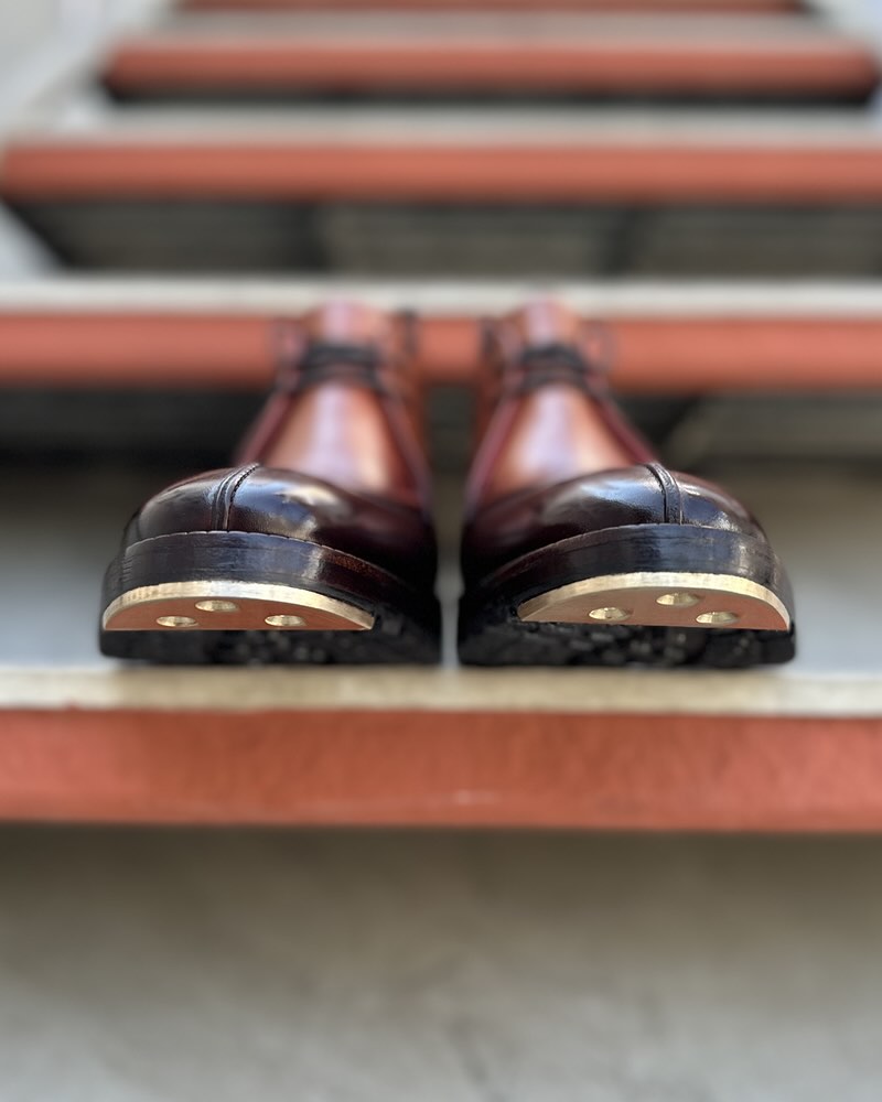 Vintage Gradient Brown Men's Ankle Boots