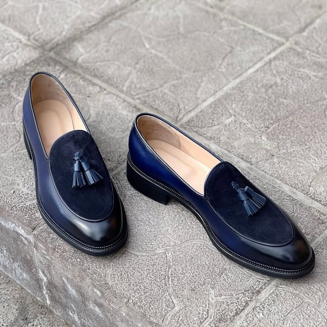 Suede Tassel Loafers