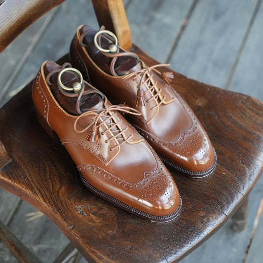 Classic Carved Brogues Lace-Up Shoes