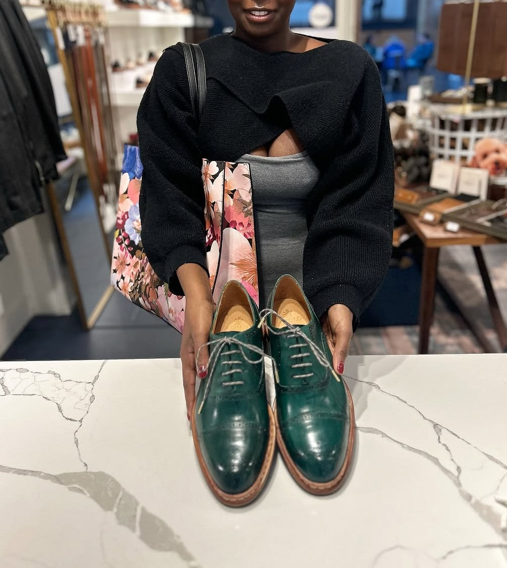 Italian Handmade Carved Derby Shoes