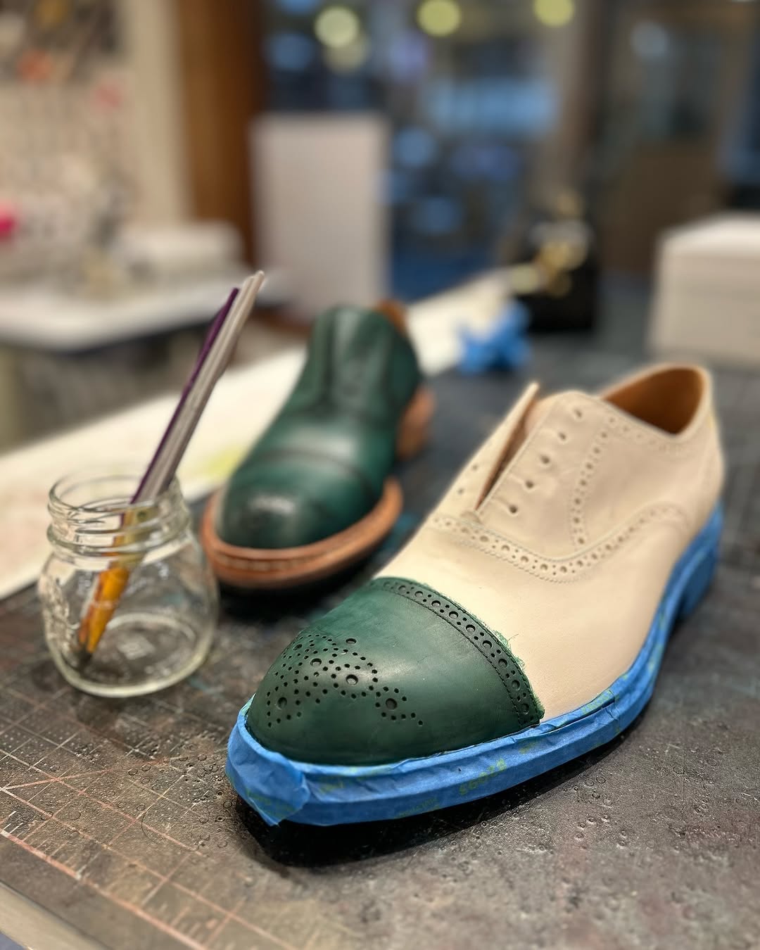 Italian Handmade Carved Derby Shoes