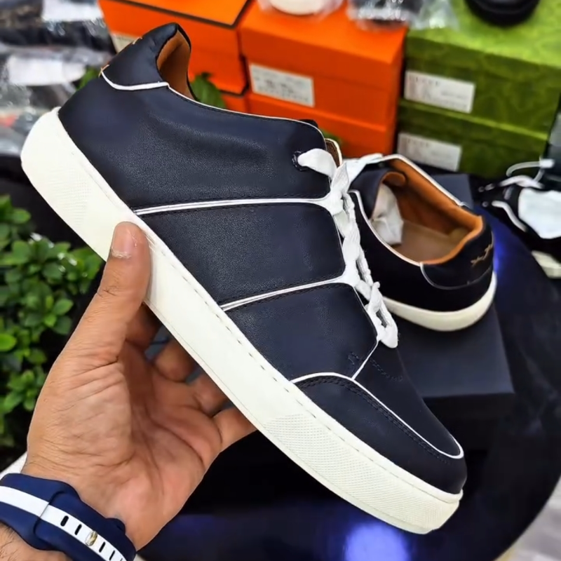 Men's Casual Leather Board Shoes