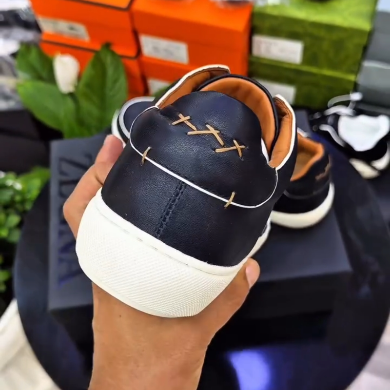 Men's Casual Leather Board Shoes