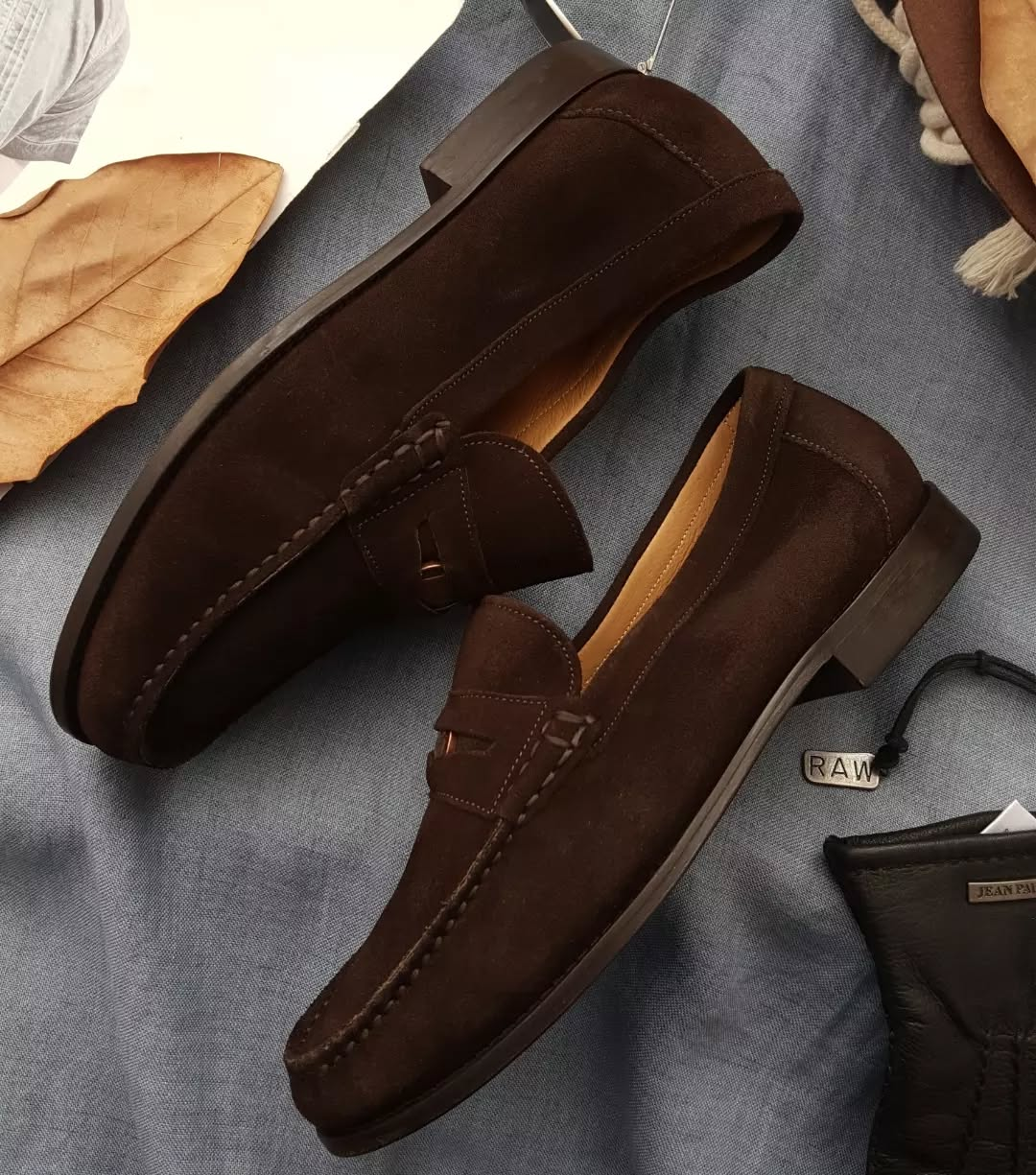 Men's Handmade Suede Loafers