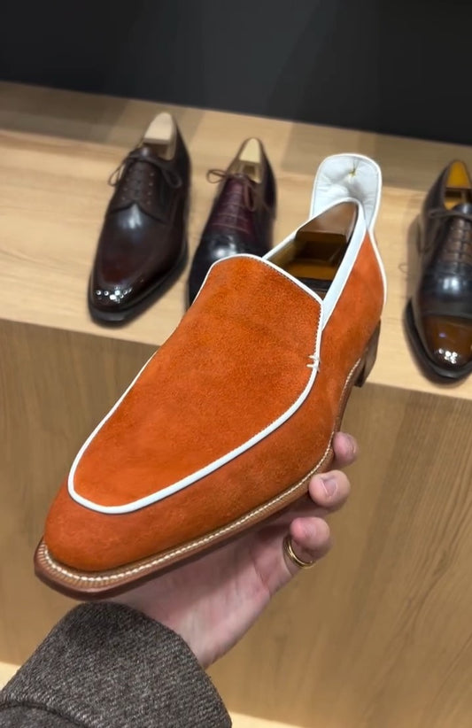 Saffron Suede Loafers