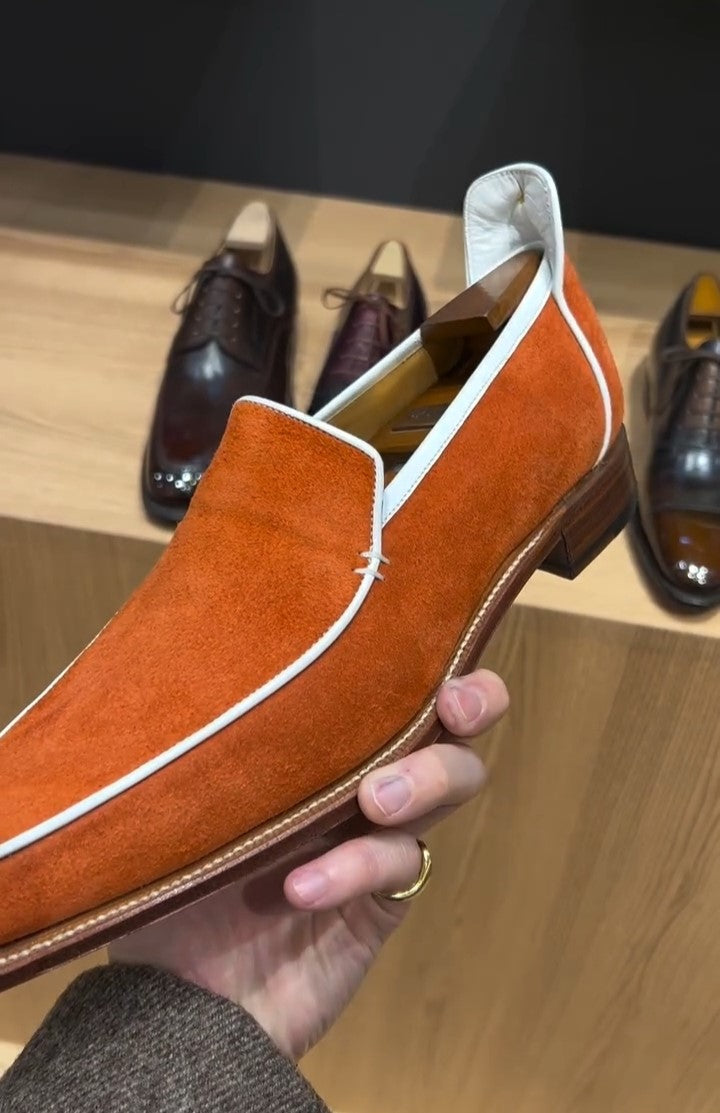 Saffron Suede Loafers