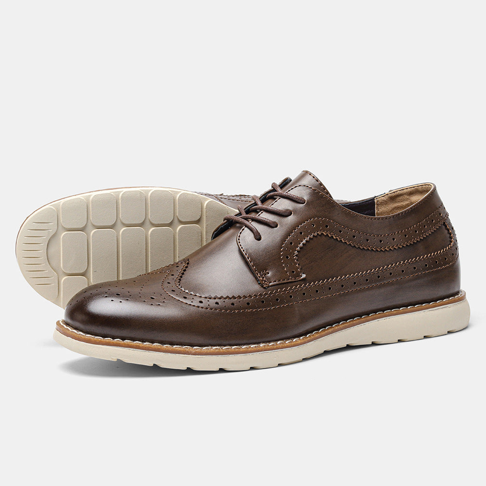 Men's Brogue Leather Loafers