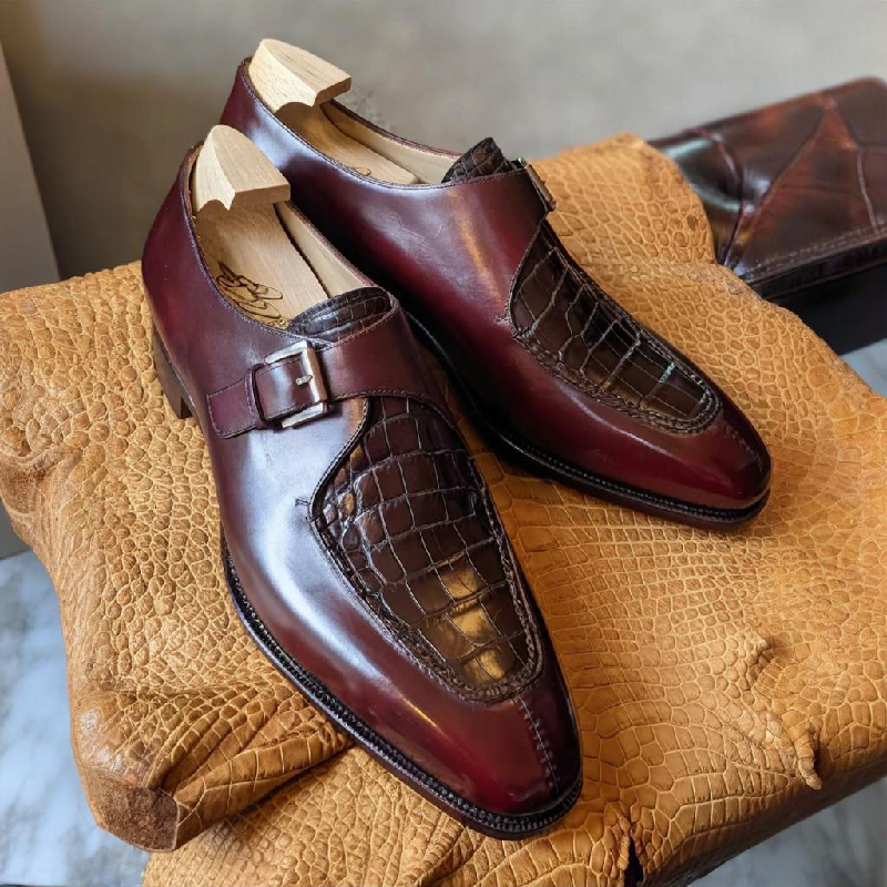 Handmade Crocodile Skin Decorative Monks