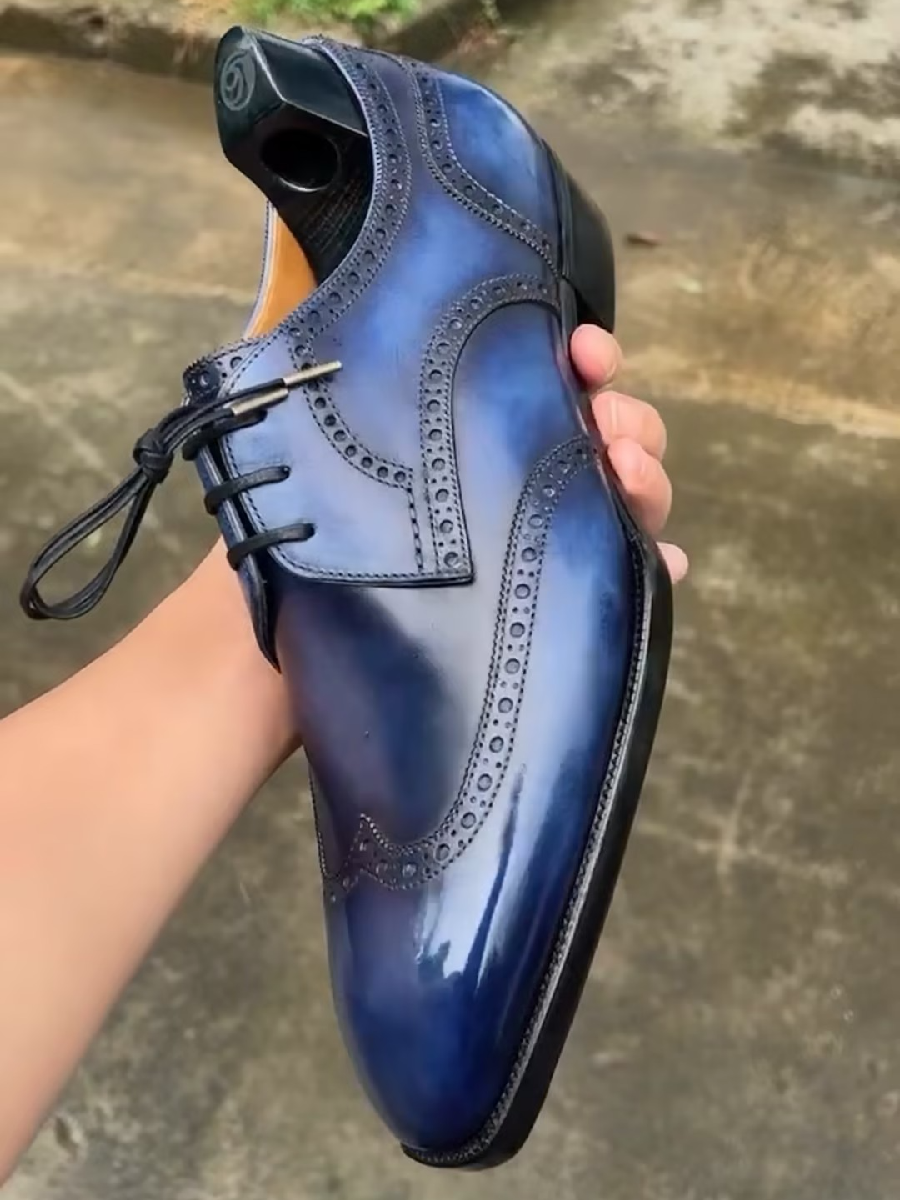 Calfskin Sculpted Oxfords
