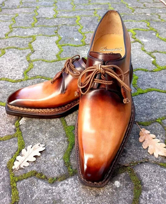 Goodyear Derby Leather Shoes