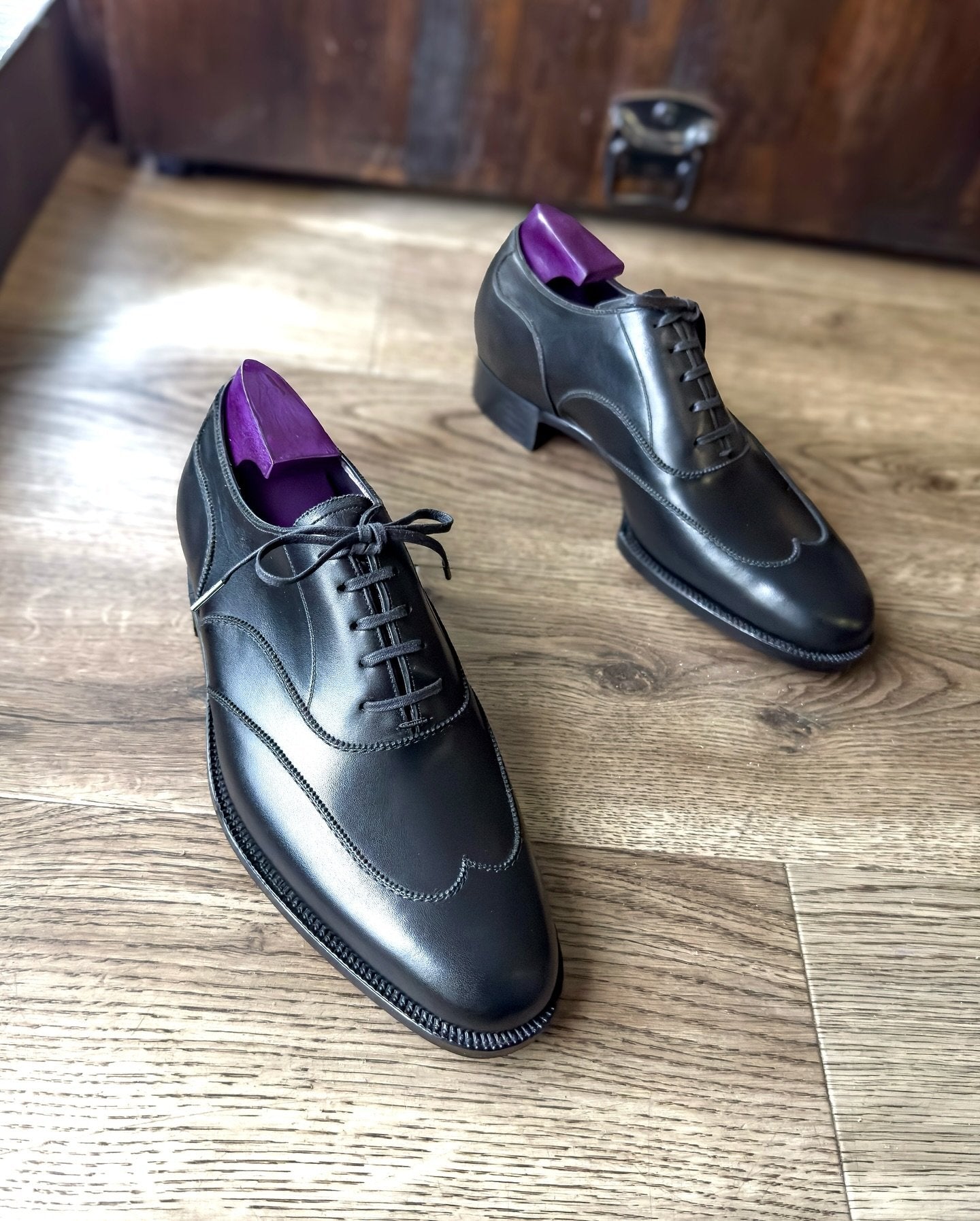 Handmade Lace-up Leather Oxfords