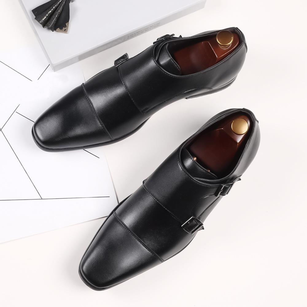 Men's Formal Leather Monk Shoes