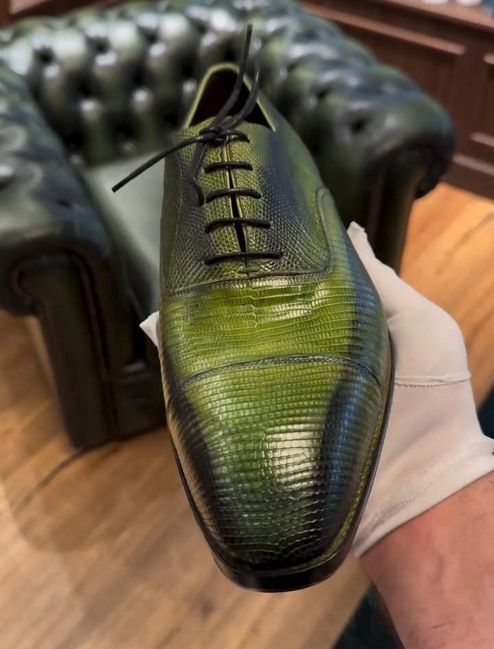 Green Business Derby Shoes