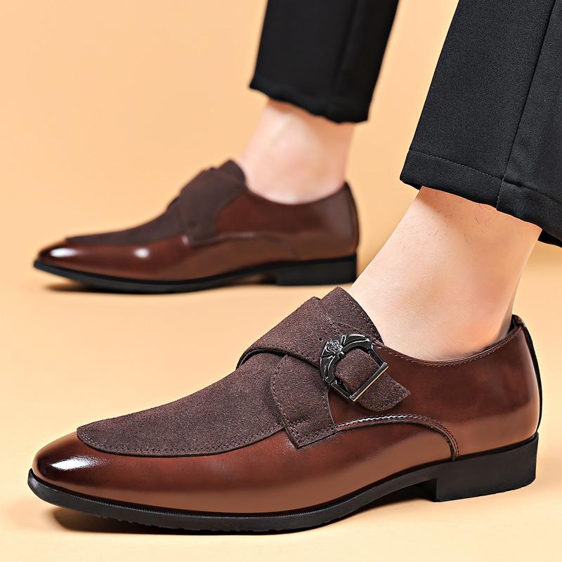 Men's Formal Patchwork Suede Shoes（two pairs for free shipping）