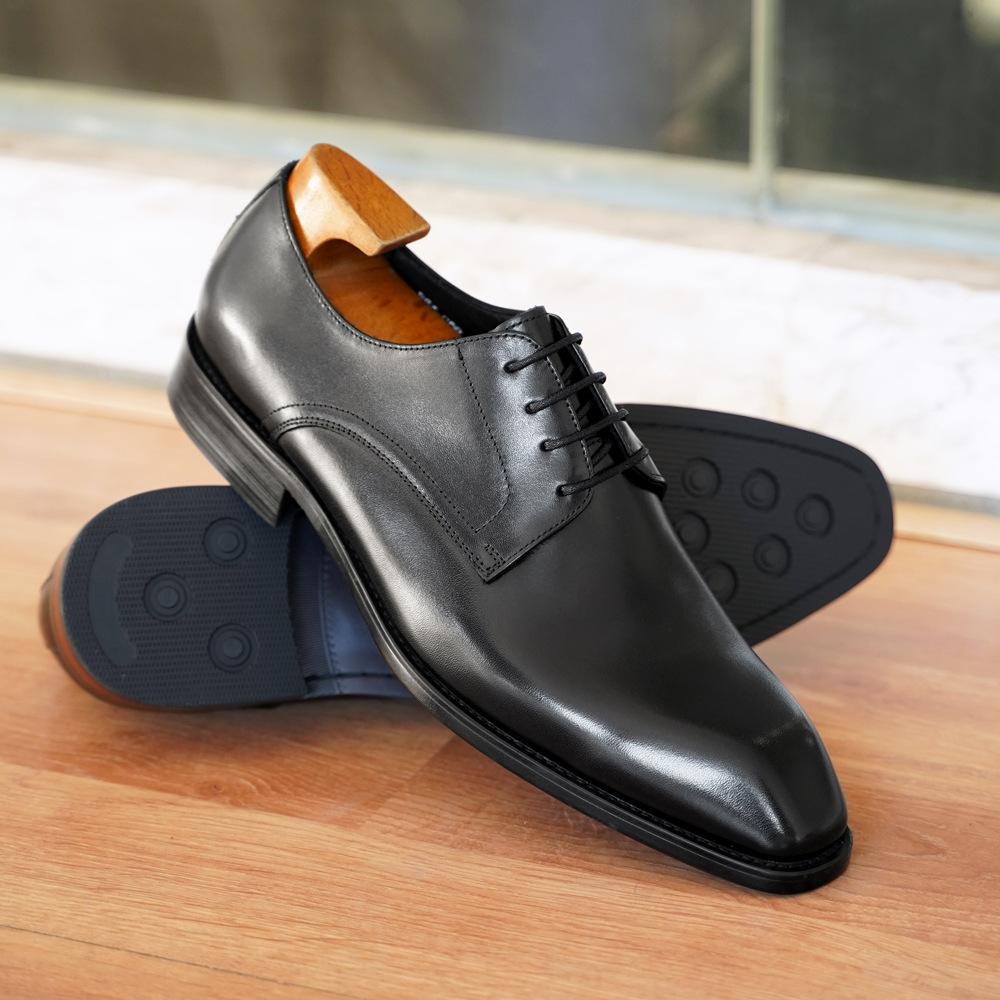 Men's Woodgrain Business Leather Shoes