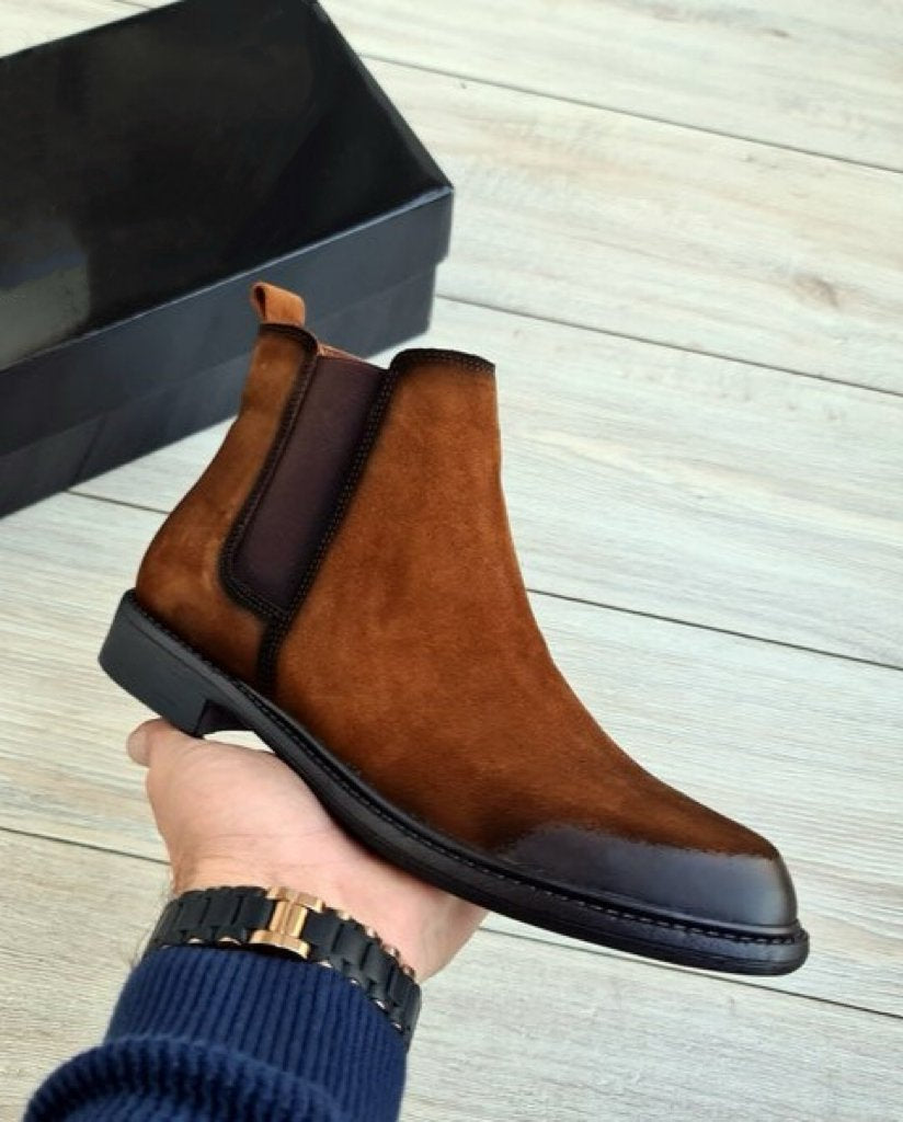 Suede Gradient Chelsea Boots